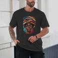 Melanin Girl Afro Book Lover Librarian Teacher Student Unisex T-Shirt