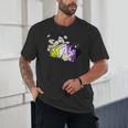 Non-Binary Book Lover Nonbinary Daisy LGBT Reading Pride Unisex T-Shirt