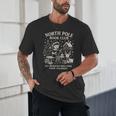 North Pole Book Club Christmas Elf Bookish Retro Graphic Unisex T-Shirt North Pole Book Club Christmas Elf Bookish Retro Graphic Unisex T-Shirt