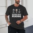 Nothing Beats Reading Librarian Book Bookworm Unisex T-Shirt