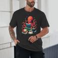 Octopus Reading Books Tea Coffee Unisex T-Shirt