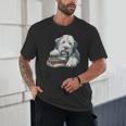 Old English Sheepdog Books Reading Dog Breed Graphic Unisex T-Shirt