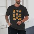 Orange Cats Reading Books Cat Lover Unisex T-Shirt Orange Cats Reading Books Cat Lover Unisex T-Shirt