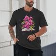 Orchids Flowers Book Floral Unisex T-Shirt Orchids Flowers Book Floral Unisex T-Shirt
