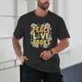 Peace Love Books Librarian Teacher Life Book Library Unisex T-Shirt