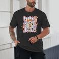 Preppy Coquette Bow Ghost Reading Books Halloween Book Unisex T-Shirt Preppy Coquette Bow Ghost Reading Books Halloween Book Unisex T-Shirt