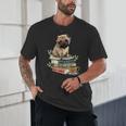 Pug Dog Reading Book Coffee Read Books Be Kind Stay Weird Unisex T-Shirt Pug Dog Reading Book Coffee Read Books Be Kind Stay Weird Unisex T-Shirt