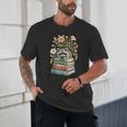 Raccoon Books Reading Flowers Unisex T-Shirt