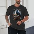 Raven On A Stack Of Books Wisdom Of Odin Unisex T-Shirt