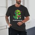 Readasaurus Reading Dinosaur Book Reader Bookworm Unisex T-Shirt