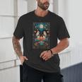 The Reader Bookish Cute Spooky Ghost Reading Book Tarot Card Unisex T-Shirt