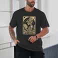 The Reader Tarot Card Book Lover Skeleton Reading Book Unisex T-Shirt