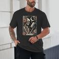 The Reader Tarot Card Skeleton Reading Book Bookworm Bookish Unisex T-Shirt The Reader Tarot Card Skeleton Reading Book Bookworm Bookish Unisex T-Shirt