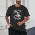 Reading Is Magical Unicorn Book Lover Fantasy Kids Unisex T-Shirt