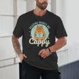 Reading Makes Me Cappy Bookworm Capybara Book Reading Unisex T-Shirt