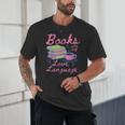 Retro Books Are My Love Language Valentine Book Lovers Unisex T-Shirt Retro Books Are My Love Language Valentine Book Lovers Unisex T-Shirt