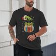 Retro Christmas Ornament Book Christmas Teacher Librarian Unisex T-Shirt