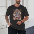 Retro Floral Red & Booked Library Reading 4th Of July Unisex T-Shirt