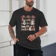Retro Ghost Reading Book Teacher Librarian Bookish Christmas Unisex T-Shirt