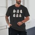 Retro Ghost Reading Books Halloween Bookish Ghost Bookworm Unisex T-Shirt Retro Ghost Reading Books Halloween Bookish Ghost Bookworm Unisex T-Shirt