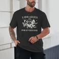 Retro Libraries Are For Everyone Racoon Reading Book Lover Unisex T-Shirt