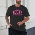 Retro Pink Coquette Bow Valentine Book Lover Varsity Unisex T-Shirt