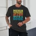 Retro Never Underestimate The Power Of a Boy With a Book Unisex T-Shirt