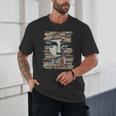 RtY Book Man Graphic Eyes Colorful Art Small Unisex T-Shirt