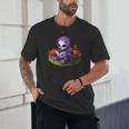 Spooky Grim Reaper Reading A Book Cute Creepy Halloween Unisex T-Shirt Spooky Grim Reaper Reading A Book Cute Creepy Halloween Unisex T-Shirt