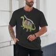 Teachersaurus Dinosaur Teachers Dino Reading Book Librarian Unisex T-Shirt