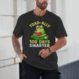 Toad-Ally 100 Days Smarter Frog Reading Book 100 School Day Unisex T-Shirt