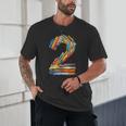 Toddler 2nd Birthday Books Themed 2 Year Old Boys Kids Girls Unisex T-Shirt