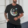 UFO Alien Astronaut Reading Book In Space Unisex T-Shirt