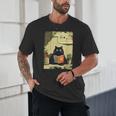 Vintage Japanese Cat Book Lovers Librarian Cat Dad Teacher Unisex T-Shirt Vintage Japanese Cat Book Lovers Librarian Cat Dad Teacher Unisex T-Shirt