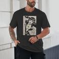 Vintage Vampire Bat Vampire Pin Up Girl Horror Comic Book Unisex T-Shirt Vintage Vampire Bat Vampire Pin Up Girl Horror Comic Book Unisex T-Shirt