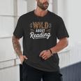 Wild About Reading Books Reader Lover Bookworm Leopard Print Unisex T-Shirt
