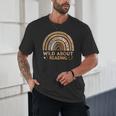 Wild About Reading Books Reader Lover Bookworm Librarian Unisex T-Shirt