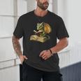 Women's Dragon Bookworm Reading Book Graphic Unisex T-Shirt