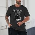 Women's First Of All I’m A Delight Cute Cat Books Coffee Humor Unisex T-Shirt Women's First Of All I’m A Delight Cute Cat Books Coffee Humor Unisex T-Shirt
