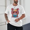 Adorable Book Lover Quokka With Reading Glasses Cute Unisex T-Shirt