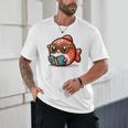 Adorable Book Lover Salmon With Reading Glasses Cute Unisex T-Shirt