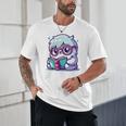 Adorable Book Lover Yeti With Reading Glasses Cute Unisex T-Shirt Adorable Book Lover Yeti With Reading Glasses Cute Unisex T-Shirt
