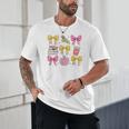 Apple Coquette Bow Books First Day Of School Back To School Unisex T-Shirt Apple Coquette Bow Books First Day Of School Back To School Unisex T-Shirt