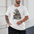 Bearded Dragon Reading Books Matching Bookworm Librarian Unisex T-Shirt Bearded Dragon Reading Books Matching Bookworm Librarian Unisex T-Shirt