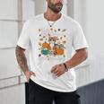 Cat Fall In Love With Reading Book Lover Autumn Unisex T-Shirt