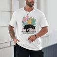 Cat Meme I Like Cats And Books And Maybe Three People Unisex T-Shirt