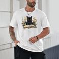 Cat Shirts For Women Book Lover Shirt Cute Cat And Book Premium Tri-Blend Unisex T-Shirt