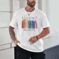 Equality Flower Books Equal Rights Social Justice Feminist Unisex T-Shirt