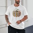 Fall Book Pumpkin Fall Librarians Bookworm Teachers Students Unisex T-Shirt