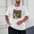 Ghost Reading Book Cat Lover Halloween Reading Enthusiast Unisex T-Shirt